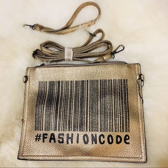 Gold & Black FASHION CODE Versatile Purse - Picture 1 of 5